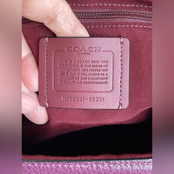 Coach Kristy Shoulder Bag in Plum with Tassels